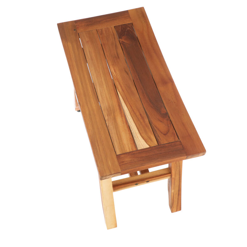 EcoDecors EarthyTeak Satori 24" Teak Shower Bench