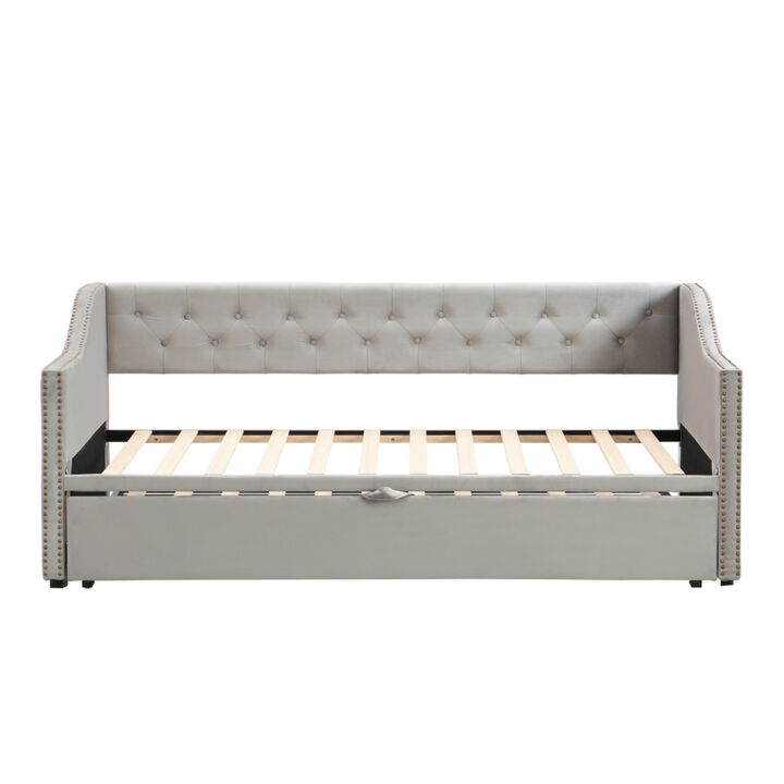 Musvi Pop Up Trundle Upholstered Daybed