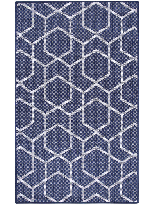 Horizon Indoor/Outdoor HOZ01 Navy 3' x 5' Rug