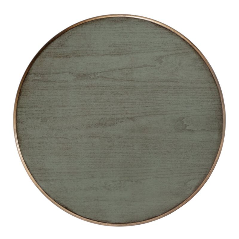 Butler Specialty Hellinger 24 in. W Round Wood Tall End Table with Open Shelf, Pastel Green image number 6