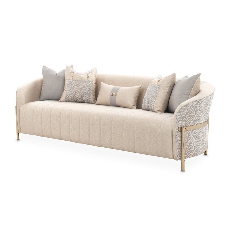 Starlight Canyon Home Gold Beige Accent Chair, Living Room Comfy Chair for Reading and Relaxation image number 3