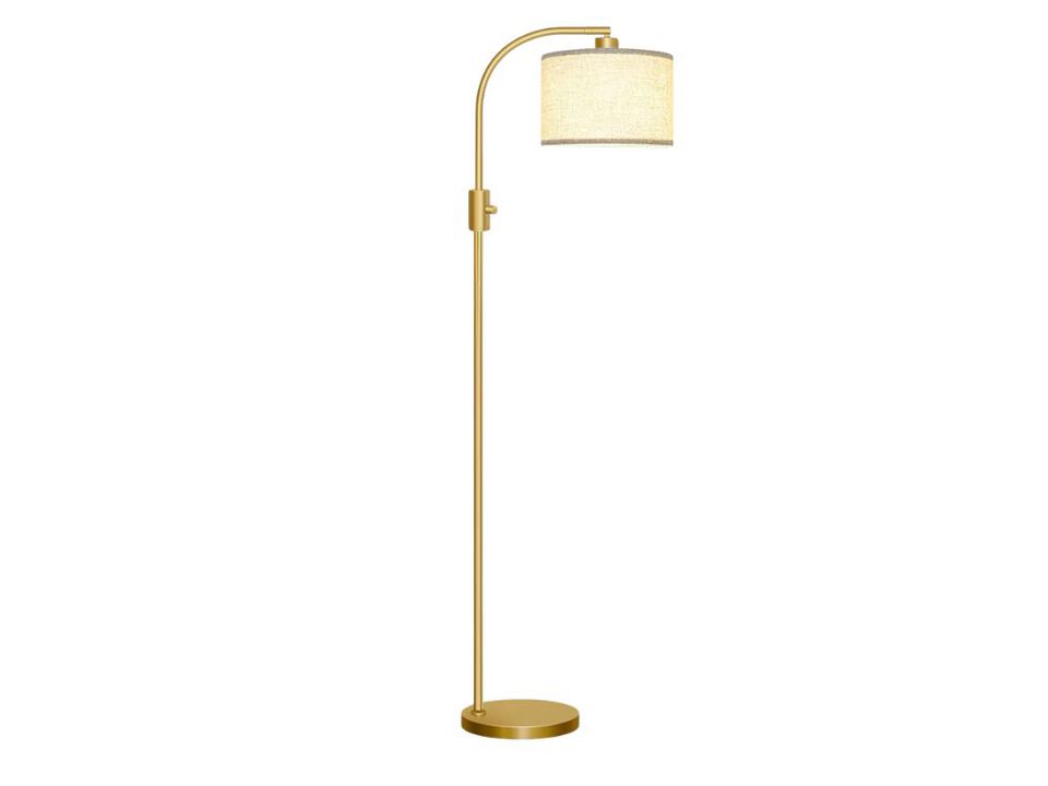 Modern Gold Arc Dimmable Floor Lamp with 1200 Lumen LED