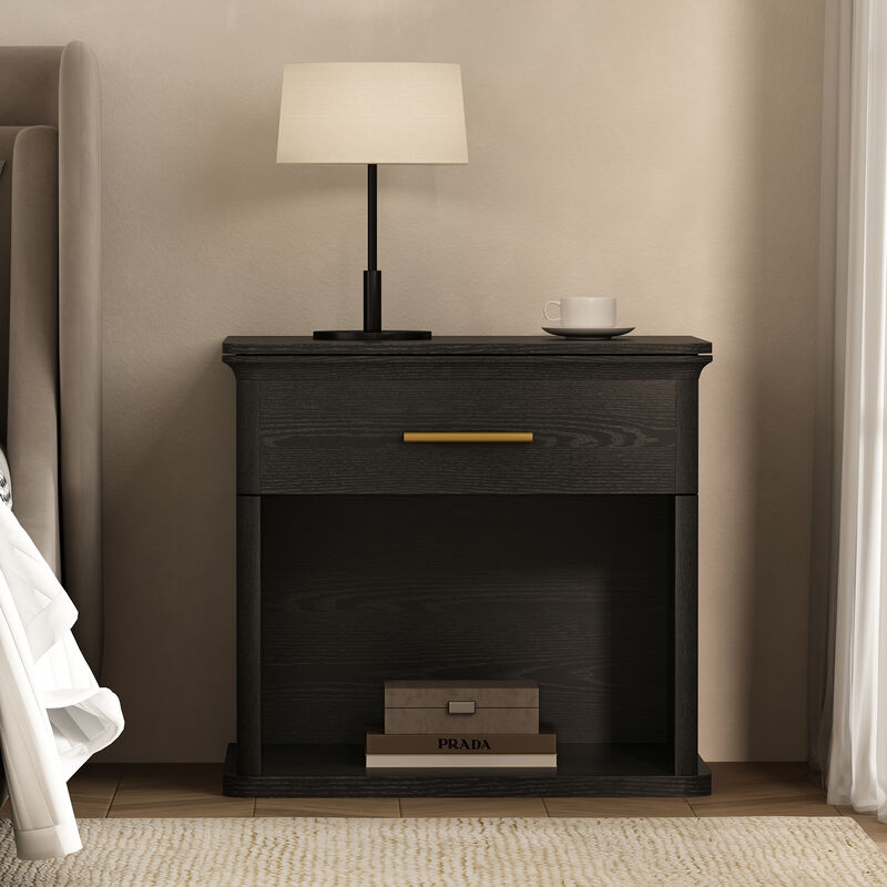 Clifford Black Nightstand image number 1