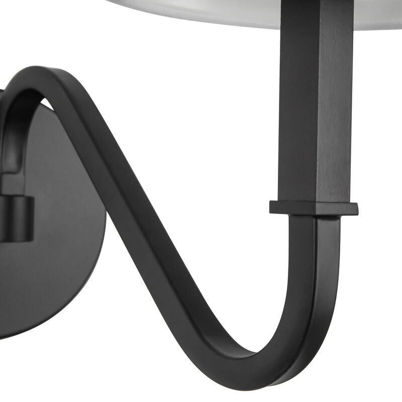 Sloan 12-in Damp-Rated Wall/Vanity Light with Linen Shade image number 5