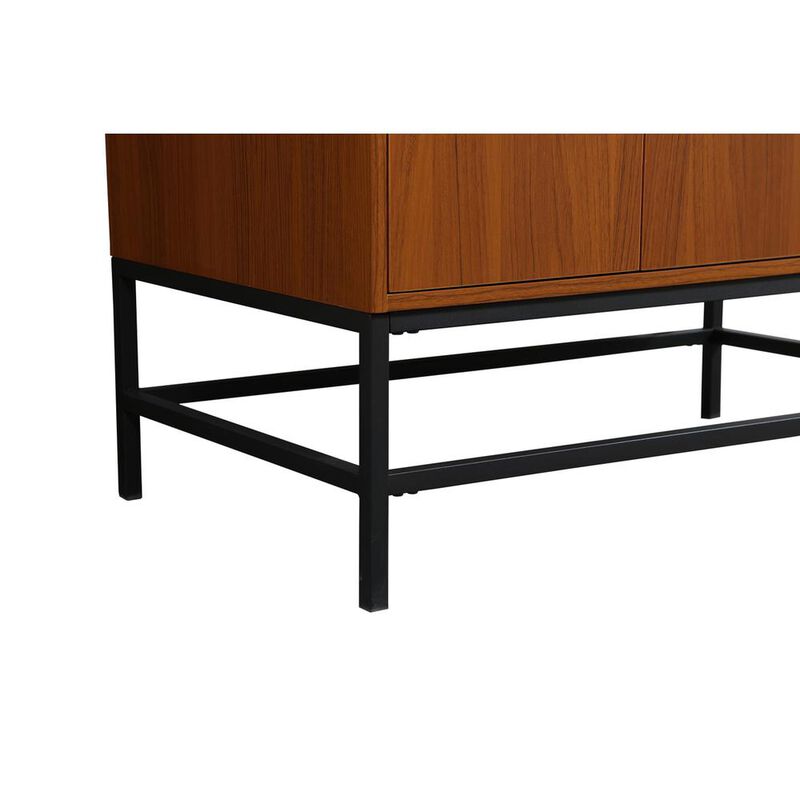 Elegant Kitchen and Bath 36 inch Single bathroom vanity in teak