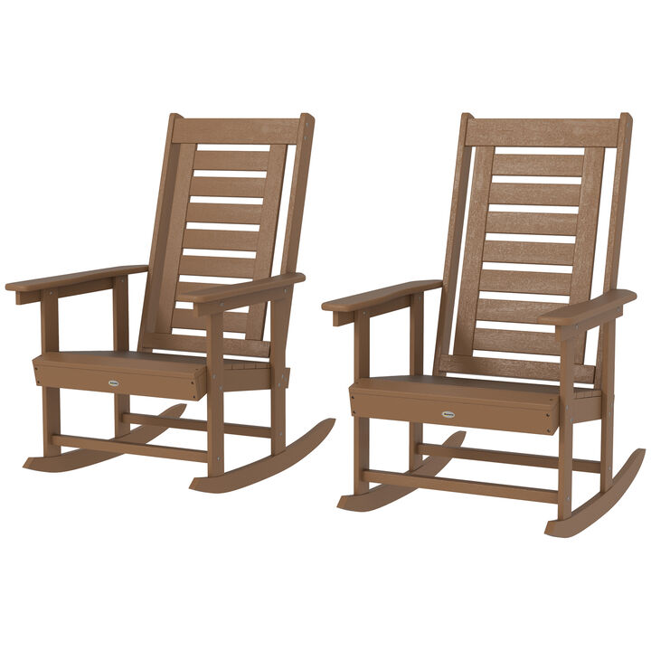 Hivvago 2-Piece Garden Rocking Chair Set