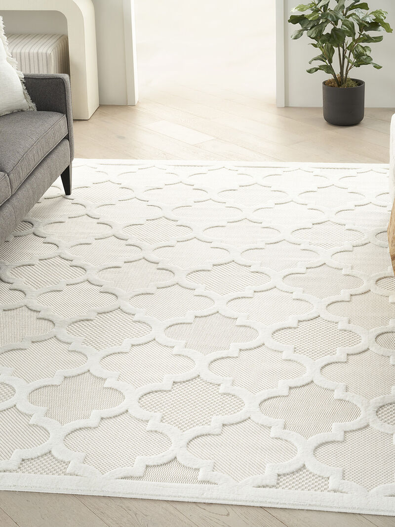 Easy Care NES01 Ivory/White 9' x 12' Rug