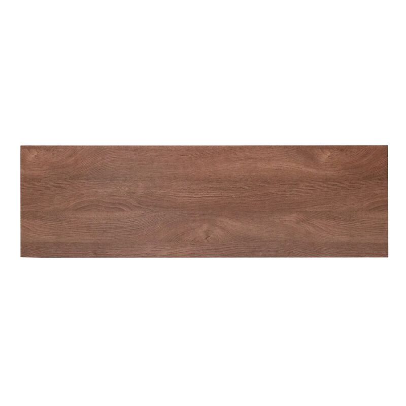 Flash Furniture 65" Open Media Console Cabinet for up to 80" TV's, Walnut Top/White Frame image number 5