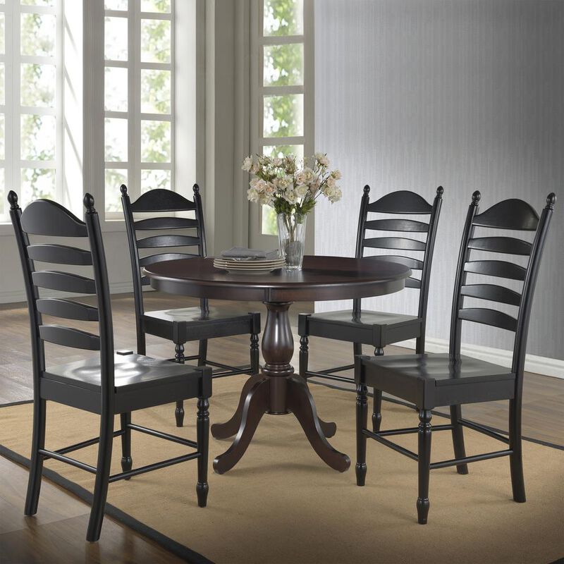 Carolina Living Fairview 42 Round Pedestal Dining Table - Espresso