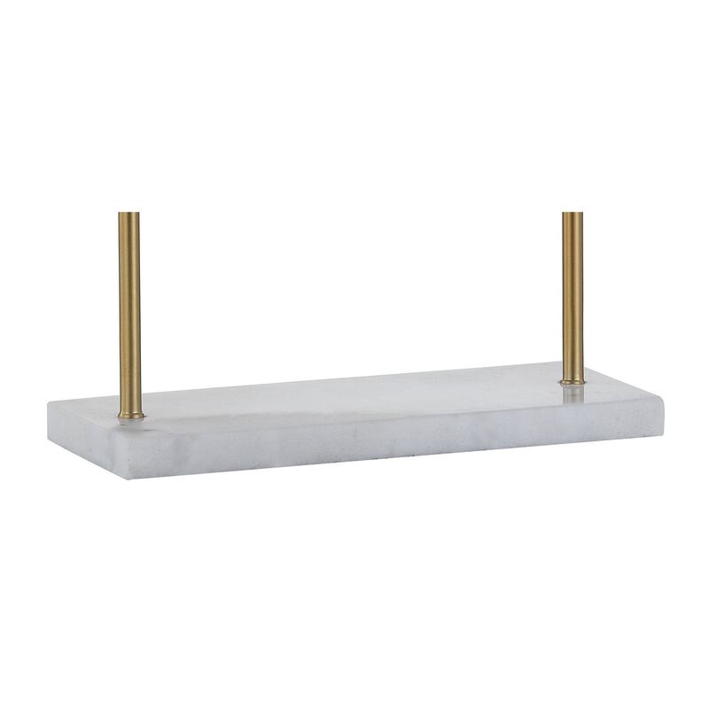 Porter Art Deco Dome Lamp with Marble Base