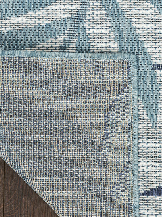Garden Oasis GOA01 Blue 2' x 6' Rug