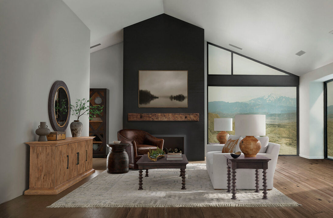 Big Sky Turned Leg Cocktail Table