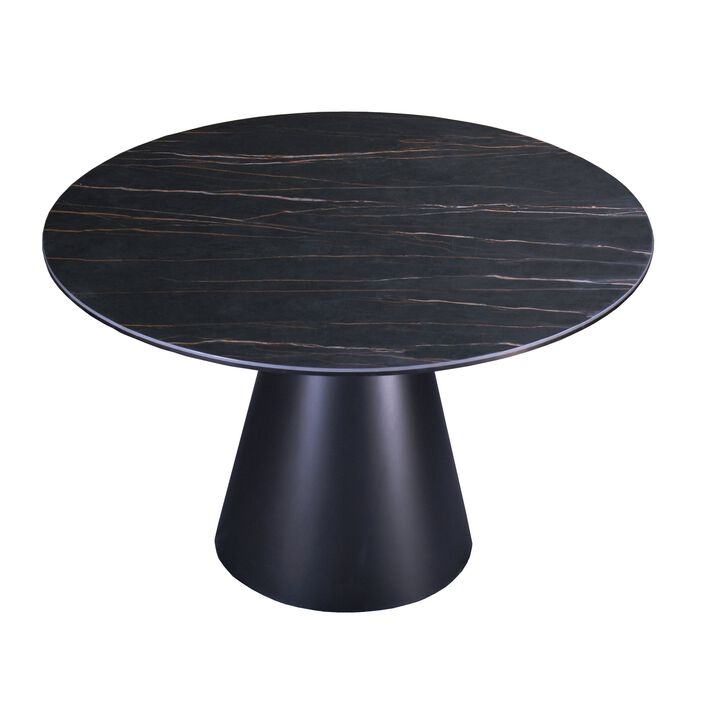 Dining table with ceramic top