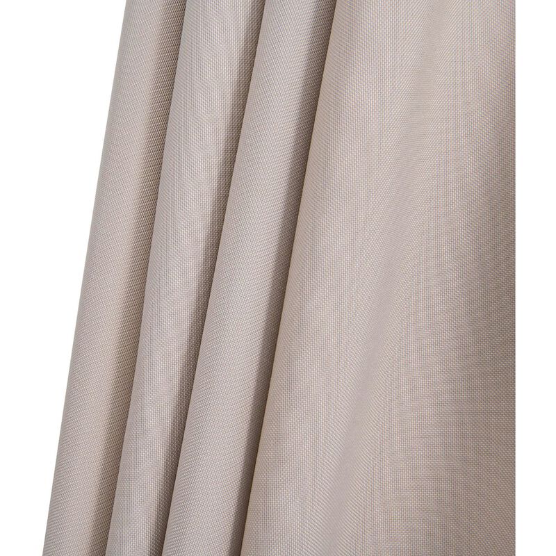 Meridian Furniture Fiji Beige Fabric / Matte Black Aluminum Patio Umbrella with Base Sets