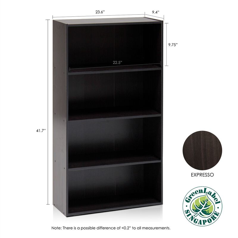Pasir 4-Tier Open Shelf, Espresso