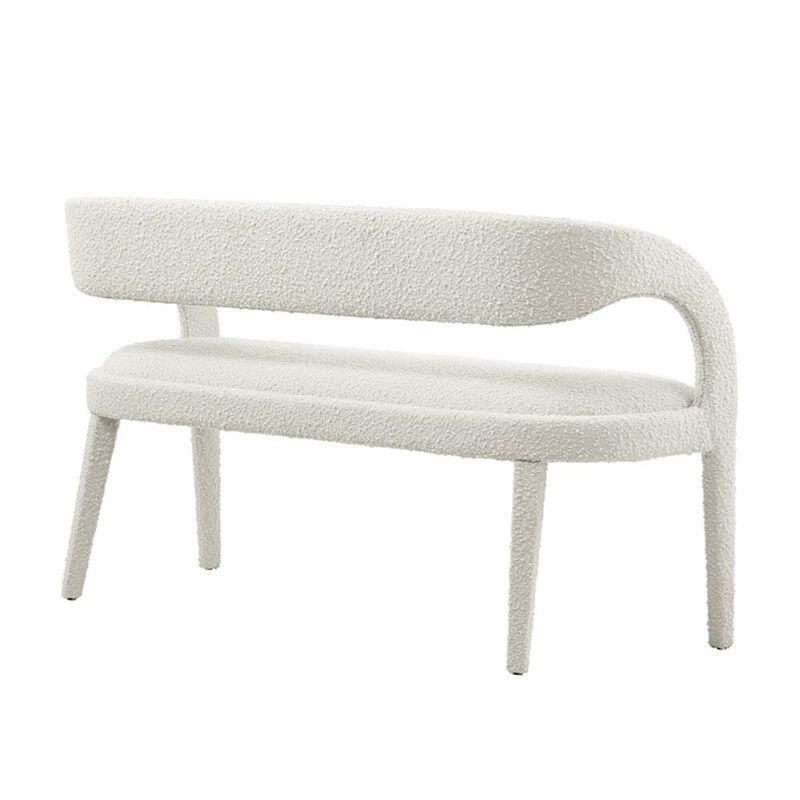 Modway Pinnacle Boucle Fabric Accent Bench in Black image number 5