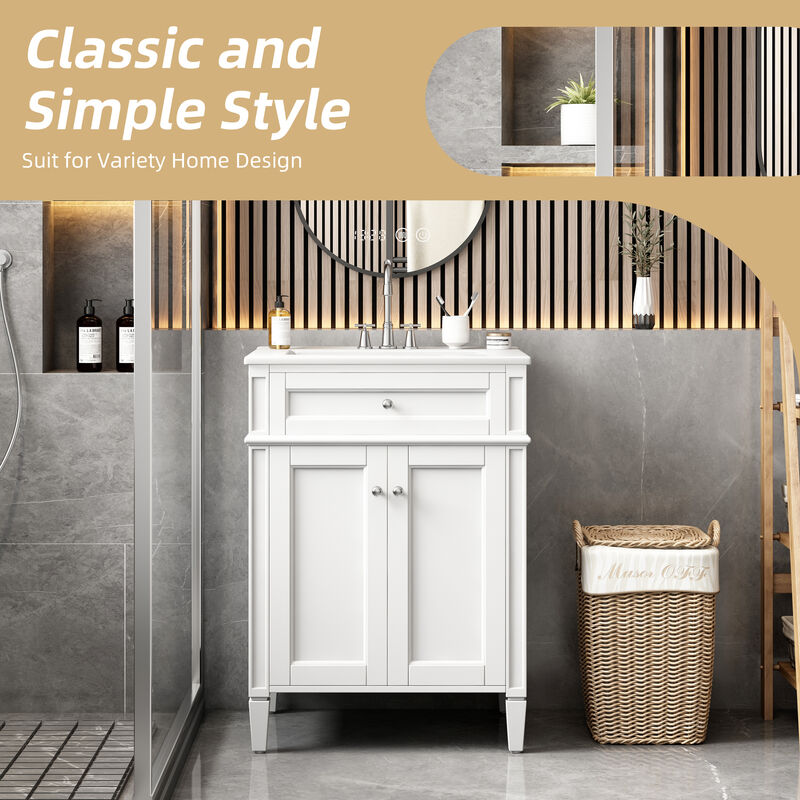 Nehird Bathroom Storage Cabinet with Sink image number 1