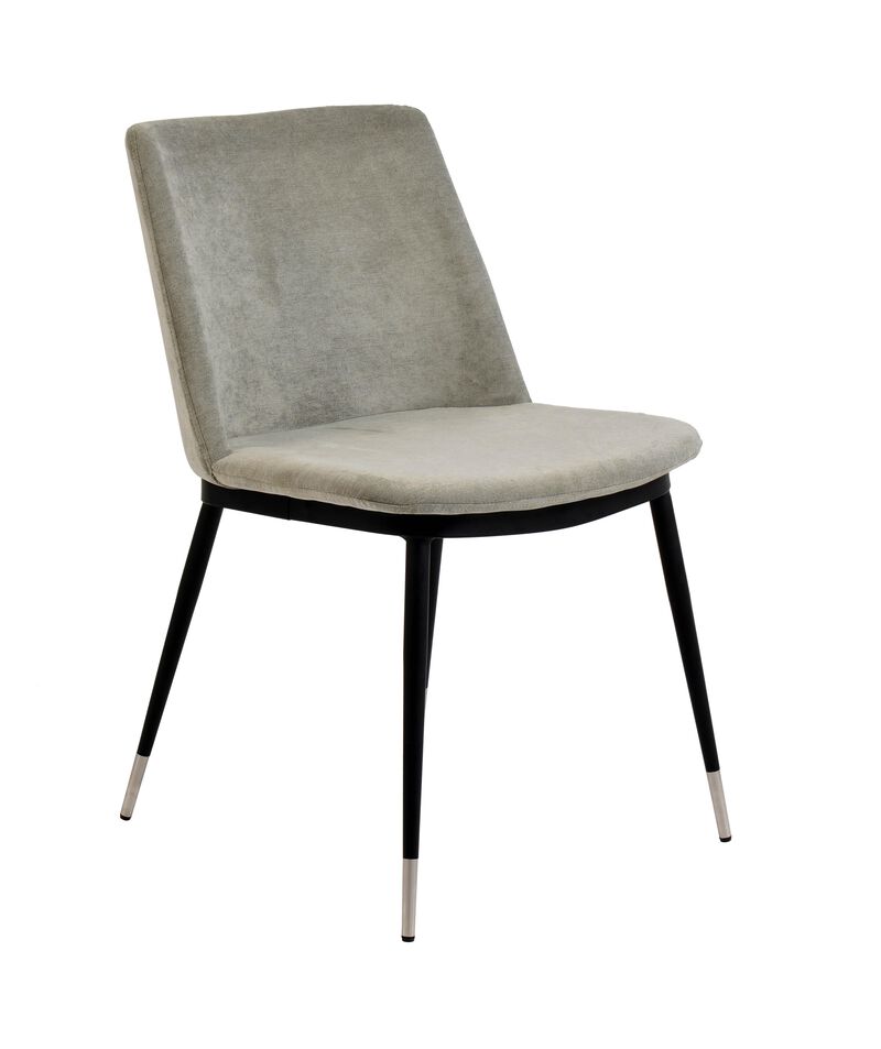 Evora Velvet Chair - Silver Legs (Set of 2)