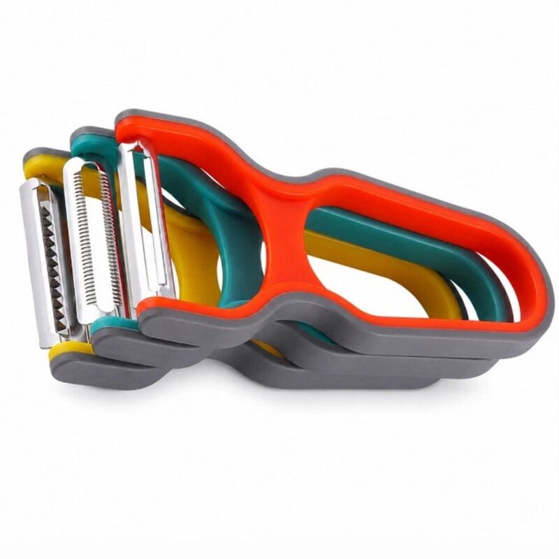 Pack of 3 Stainless Steel Vegetable & Fruit Peeler Set image number 0