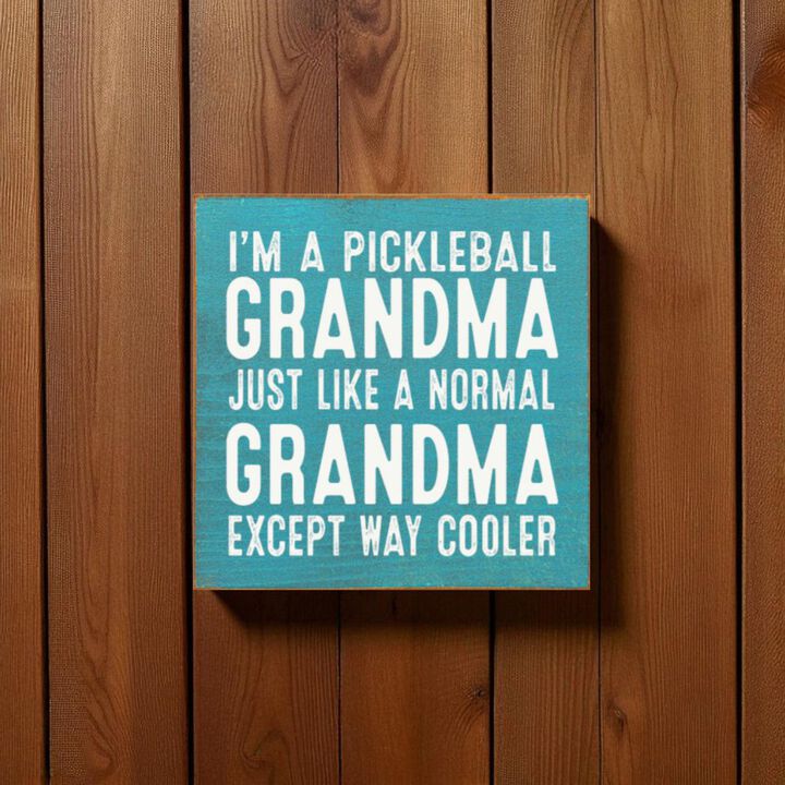 Pickleball Grandma Wooden Sign Funny Pickleball Wall Decor Gift