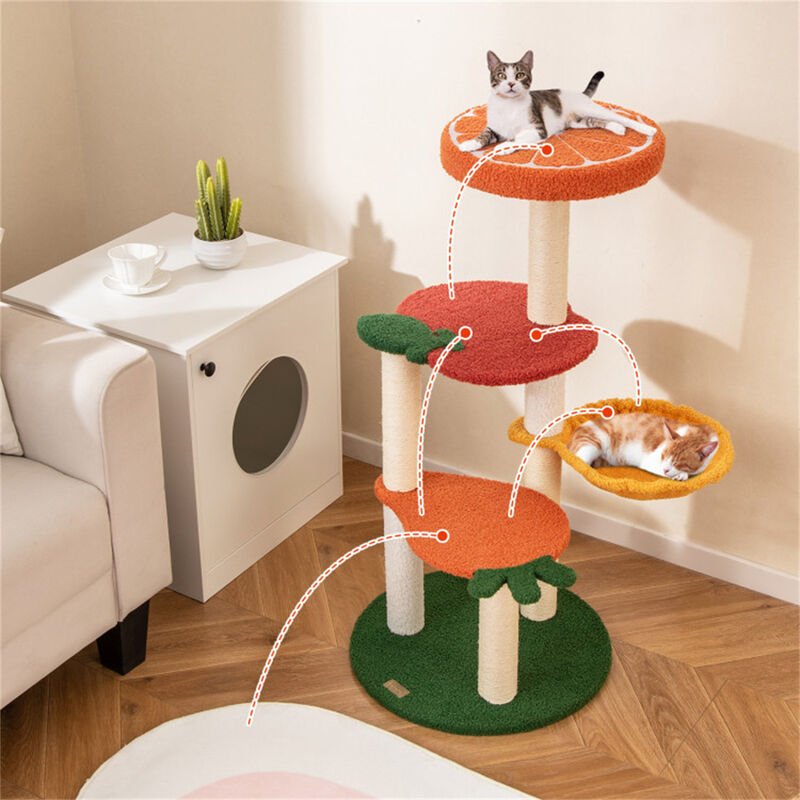 Multi-Level Cat Tree &ndash; Cat Apartment with Scratching Posts, Hideouts & Perches