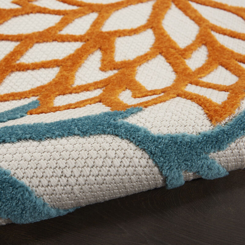 HomeRoots Floral Indoor Outdoor Area Rug image number 2