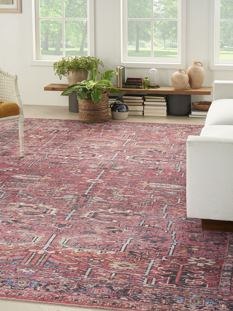 Machine Washable Series 1 SR102 Brick 9'2" x 12' Rug