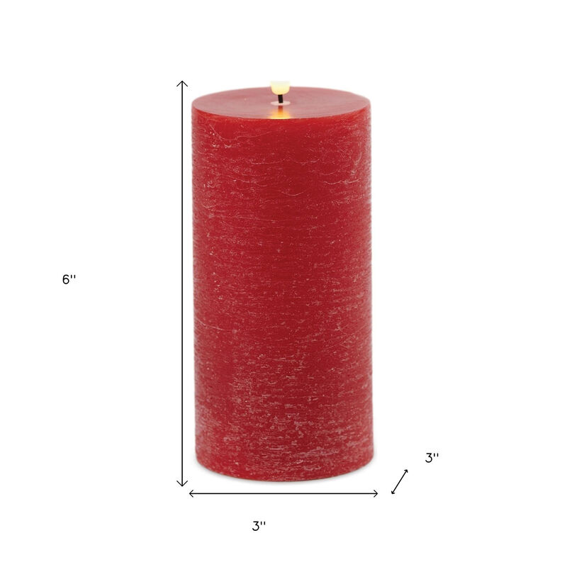 HomeRoots Set of Two Unscented Candle Flameless Pillar Candles image number 4