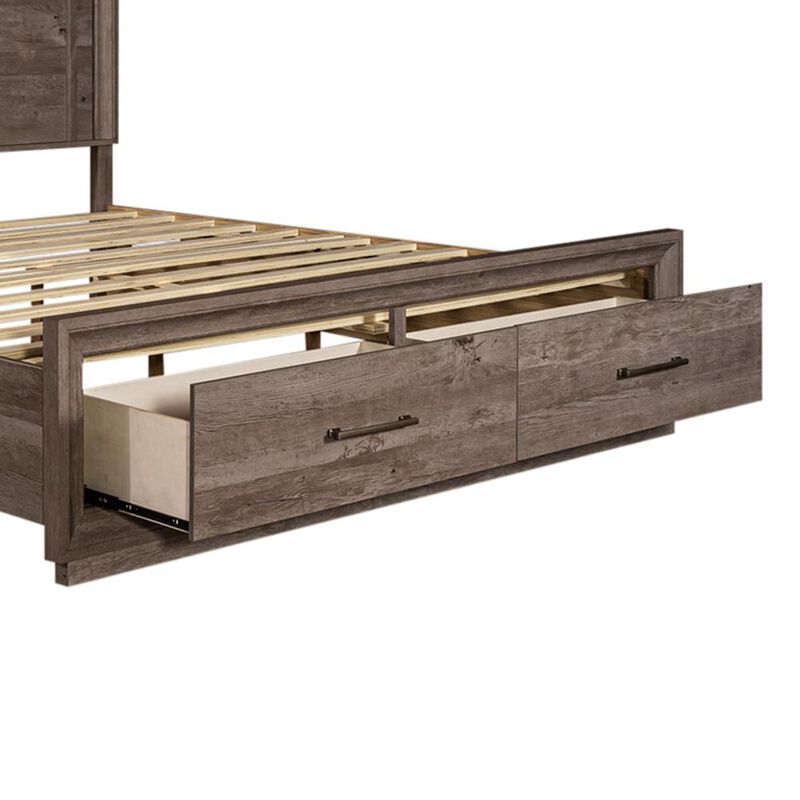 Liberty Furniture Horizons King Storage Bed in Graystone image number 2