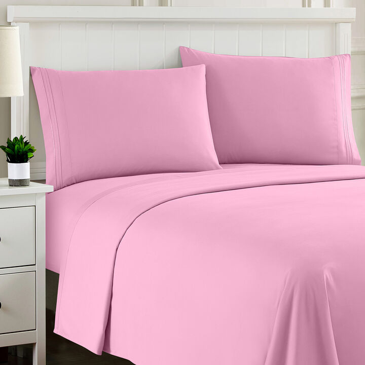 Ultra Soft 1800 Series Double Brushed Microfiber Sheet Set