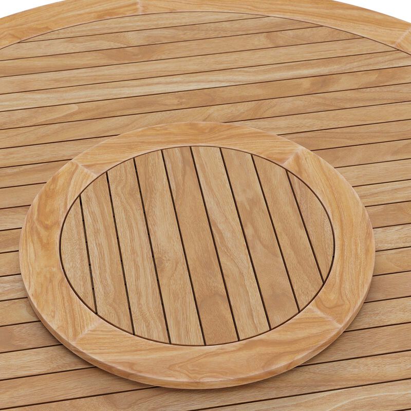 Modway - Wellspring 63" Outdoor Patio Teak Wood Dining Table Natural image number 3