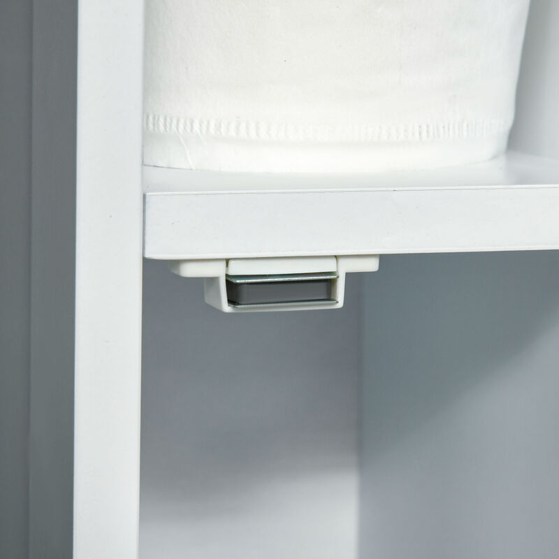 Over The Toilet Storage Cabinet Space-Saving Bathroom Organizer Rack w/ Shelf