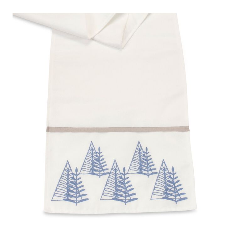 Tree Pattern Table Runner – Festive Holiday Decor for Dining Tables and Seasonal Settings
