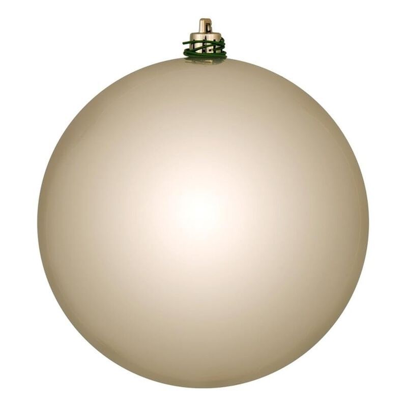8" Oat Shiny Ball UV Drilled image number 0