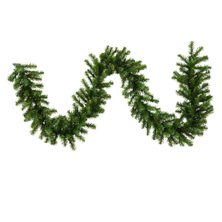 Vickerman 9' Douglas Fir Artificial Christmas Garland, Unlit - Faux Fir Christmas Garland - Seasonal Indoor Home Decor