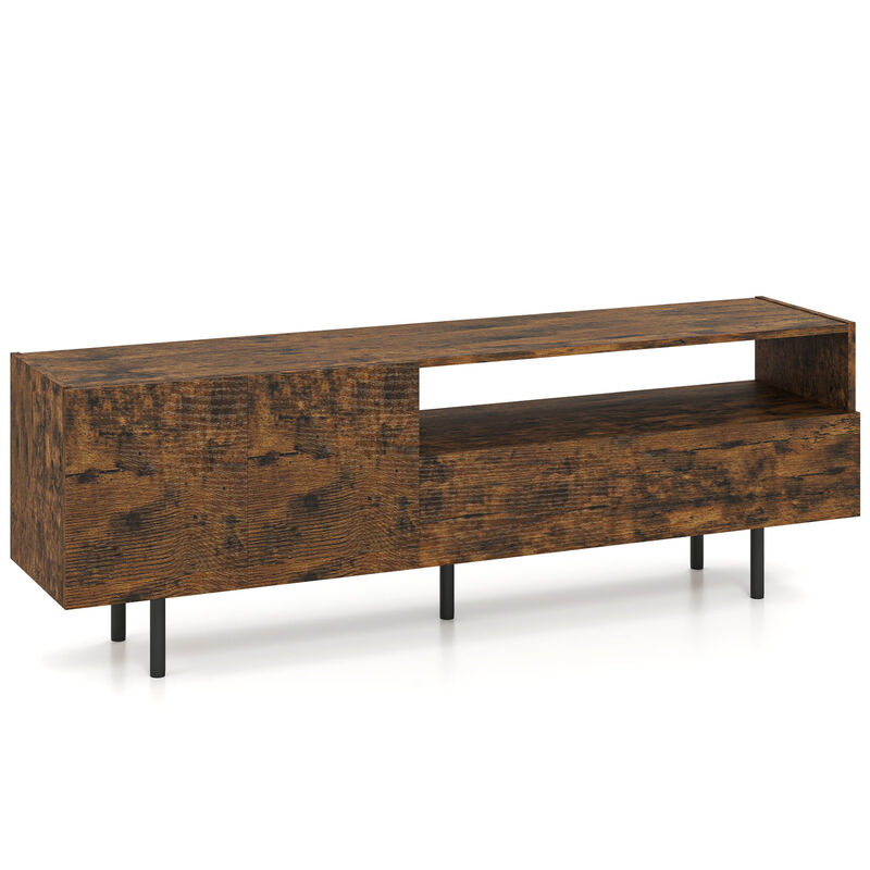 Modern Entertainment Center TV Stand with Storage Cabinet and Metal Legs image number 0