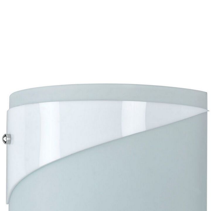 18 Watt Wall Lamp with Curved Frosted Glass Shade