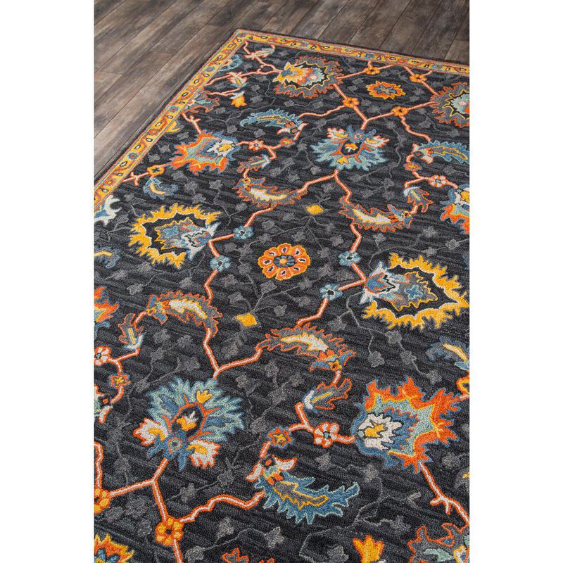 Momeni Traditional Rectangle Area Rug, Charcoal, 3' X 5'