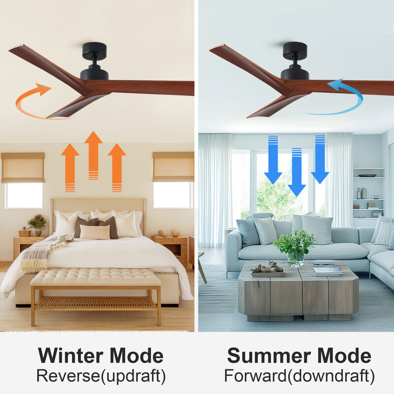 ELEMENT ACE Low Profile Energy Efficient Ceiling Fan Ideal for Medium Sized Rooms with Remote Speed Control and ETL Safety Certification for Home and Office Use image number 7