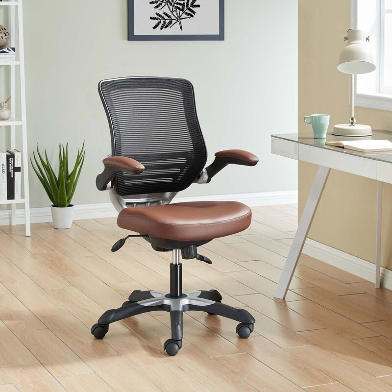 Modway Furniture - Edge Vinyl Office Chair image number 9