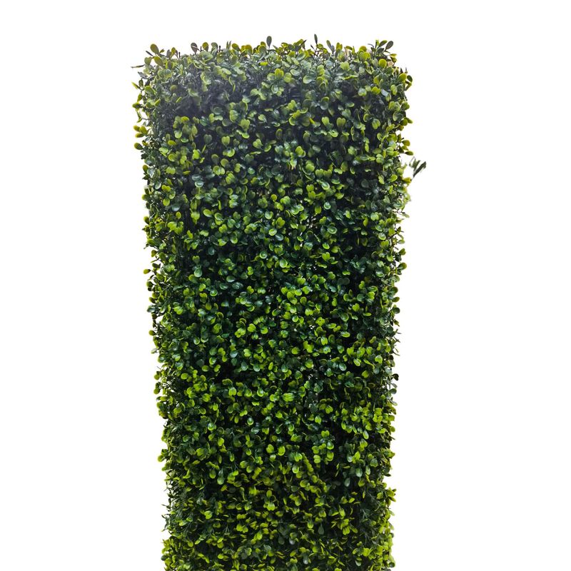 Premium Light Green Artificial Boxwood Hedge 30"L x 30"H Commercial Grade UV Resistant image number 4