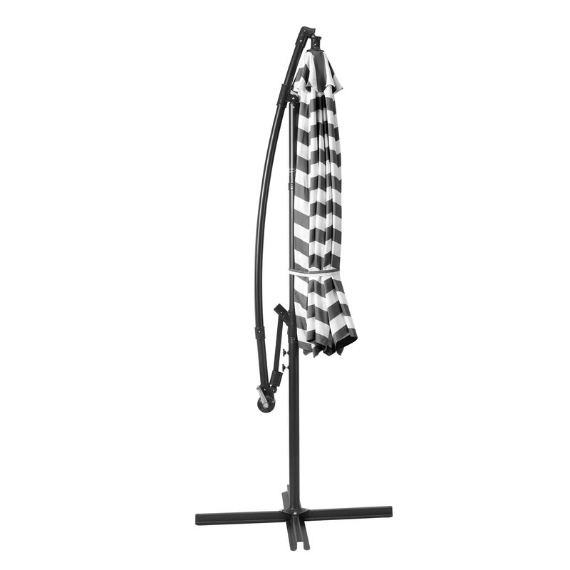 WestinTrends 10 ft. Outdoor / Patio Cantilever Hanging Umbrella