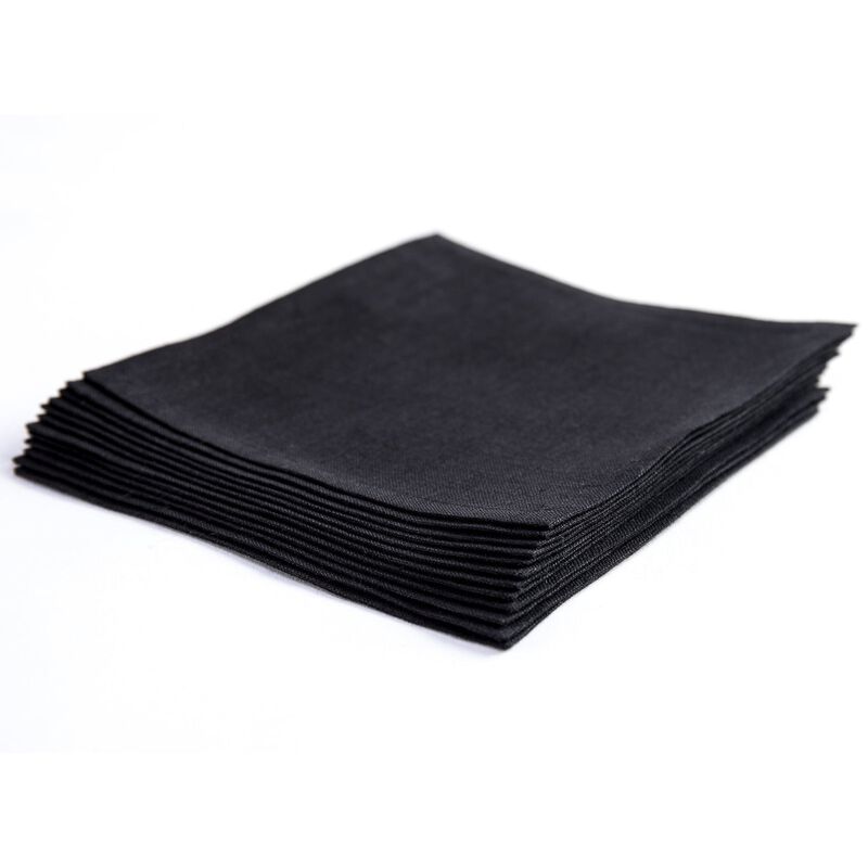 Solino Home Fete 100% Linen Cocktail Napkins &ndash; Set of 12, 6 x 6 in, Machine Washable, Holiday and Everyday Dining