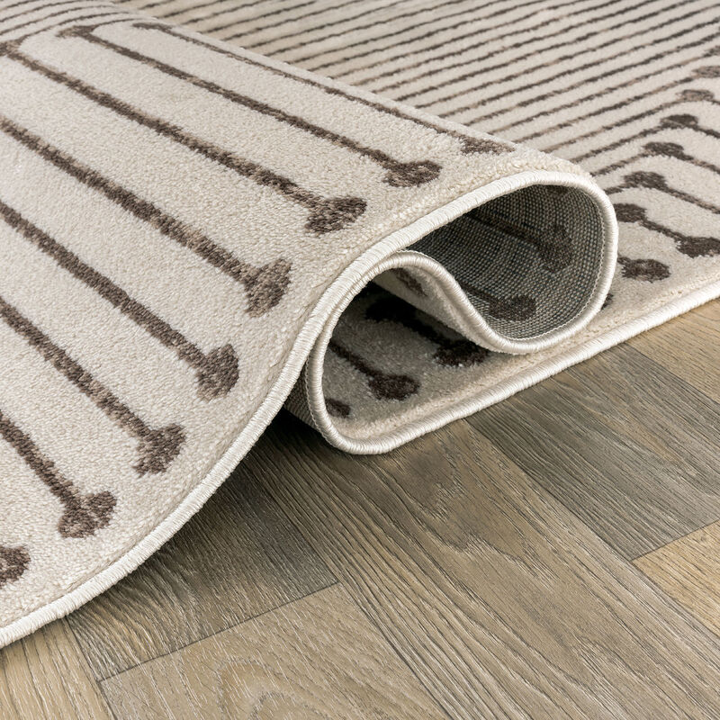 World Rug Gallery Contemporary Bohemian Stripe Indoor Area Rug image number 3