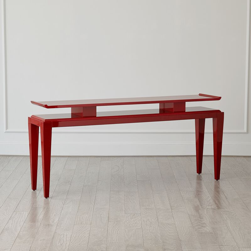 Poise Console Table- Red