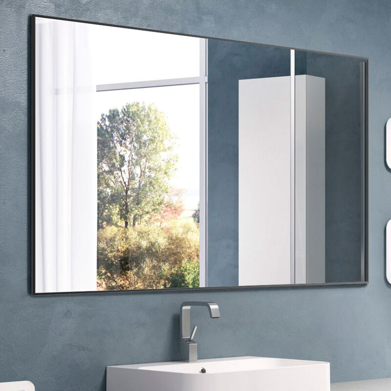 ELEMENT ACE Modern Aluminum Framed Wall Mirror for Versatile Room Decoration and Functional Home Use image number 9