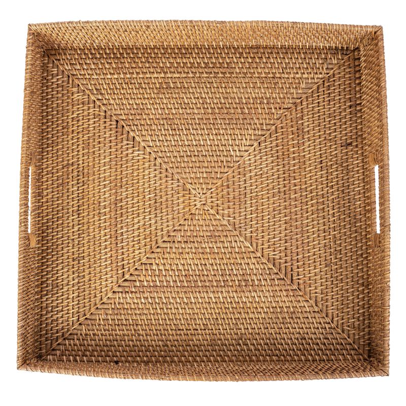 Saboga Home&trade; Square Ottoman Tray with Cutout Handles image number 3