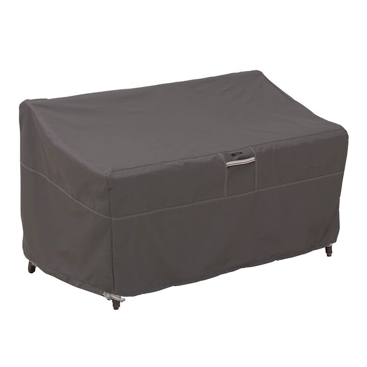 Classic Accessories Ravenna Water-Resistant 58 Inch Patio Sofaloveseat Cover Small-Taupe  Patio Furniture Covers