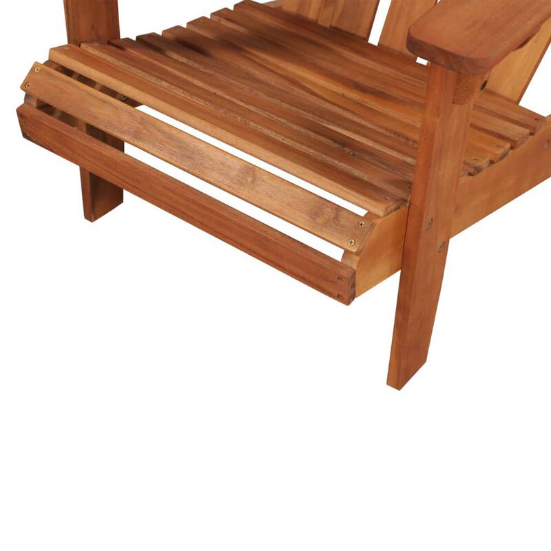 Garden Chair Brown Solid acacia wood Standard Foldable