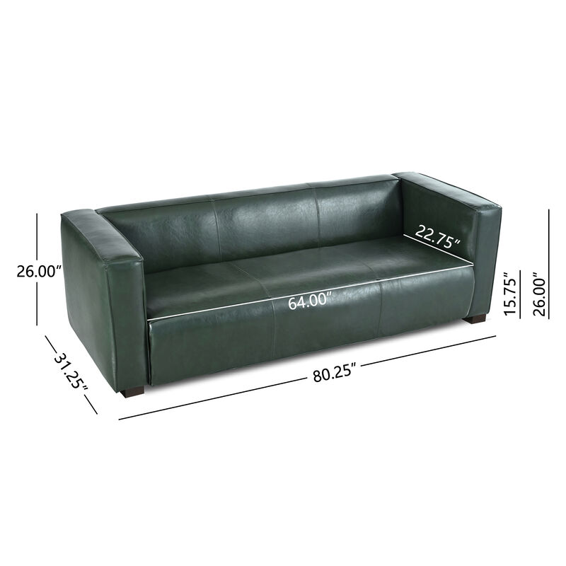 Remzek Leather Sofa image number 9